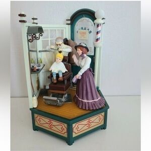 Vintage Rare Victorian Enesco Music Box Sweet Adeline Barber Shop Collectible